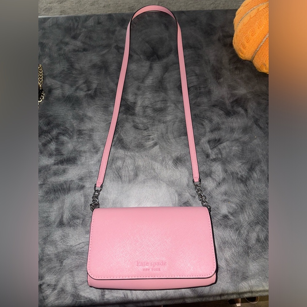 BNWOT Kate Spade Cameron Small Flap Crossbody Bright Peony / Pink